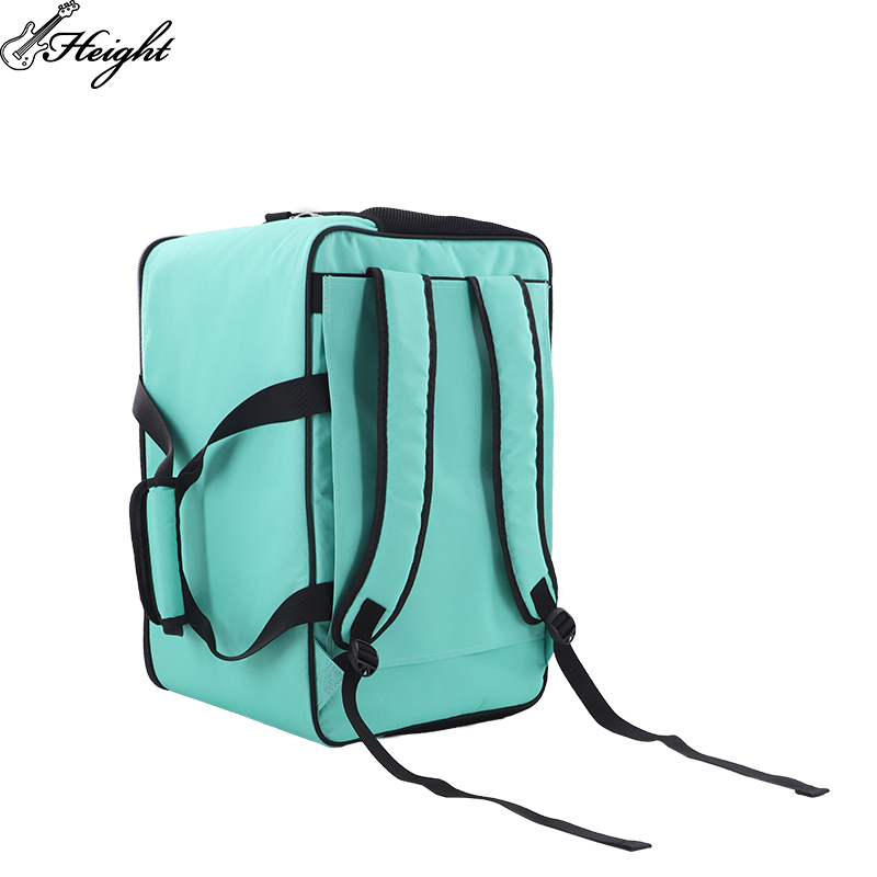 Inside look of bag with mat holder tray