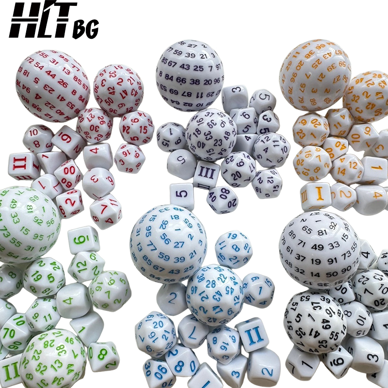 Customisable acrylic 6-sided dice