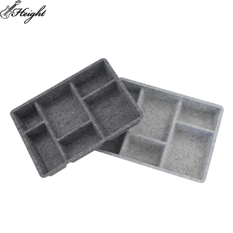 Inside look of bag with mat holder tray