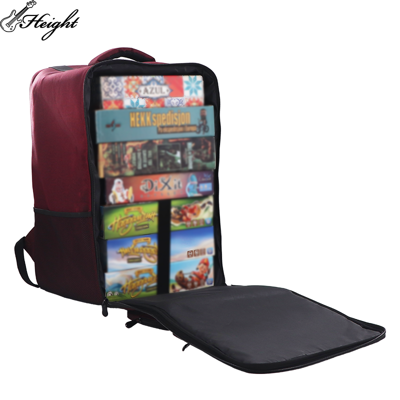 Inside look of bag with mat holder tray