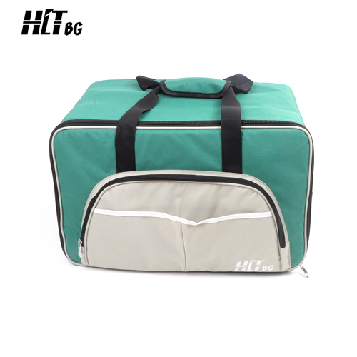 Front view of HITBG24-GN green board game bag