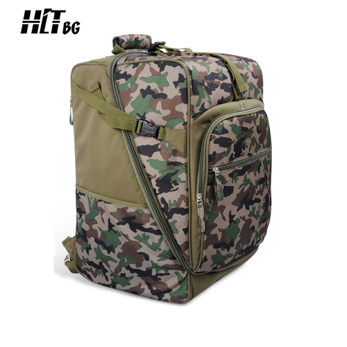 Side View of HTBG23 Camouflage Board Game Backpack