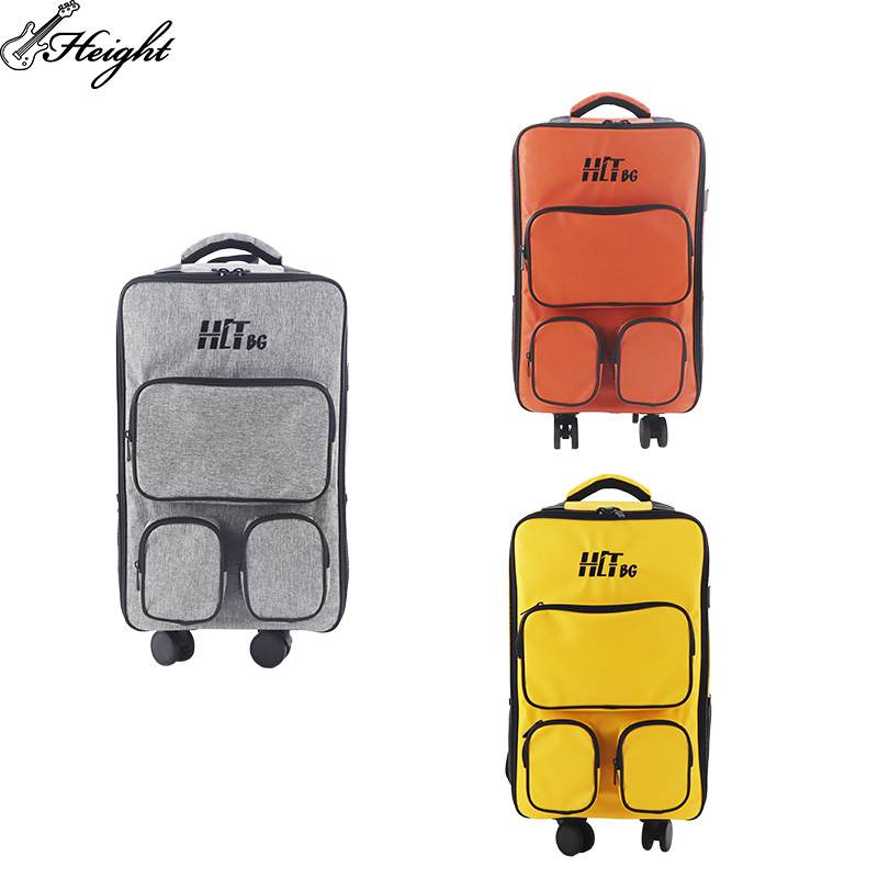 Inside look of bag with mat holder tray