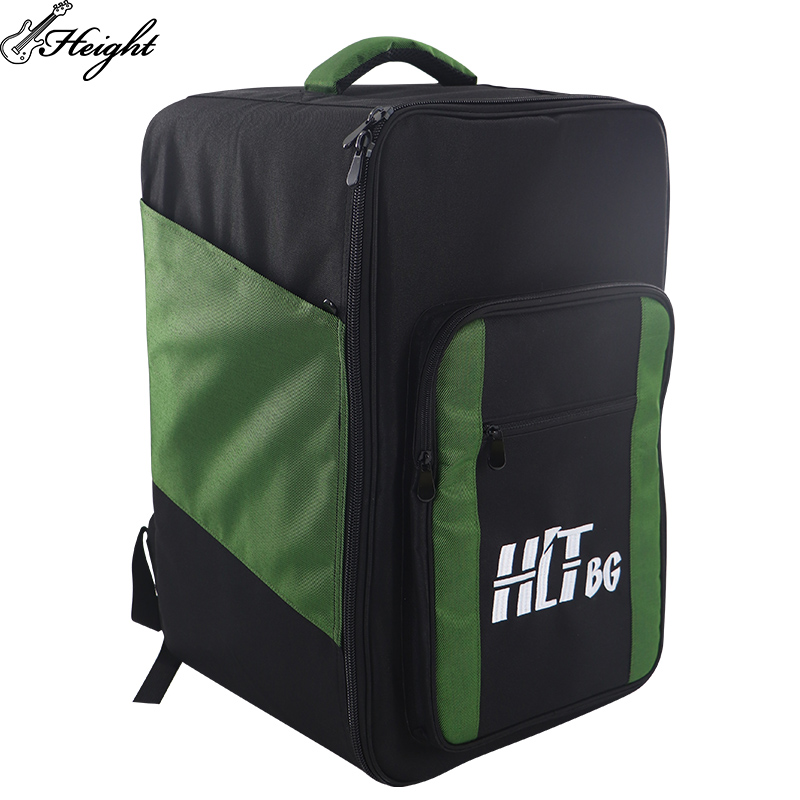 Inside look of bag with mat holder tray