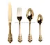 طقم أدوات مائدة مكون من 4 قطع ملعقة شوكة سكين أدوات مائدة طعام أواني مائدة من الفولاذ المقاوم للصدأ