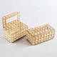 Hot Selling Gold Silver Crystal Rectangle Tissue Box Tissue Holder Napkin Holder Home Hotel Decorative Table Storage Supply