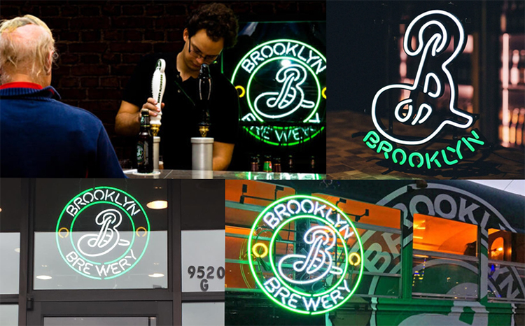 custom Brooklyn Brewery beer neon light sign
