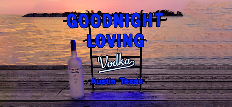custom Goodnight Loving Vodka led neon manufacturer