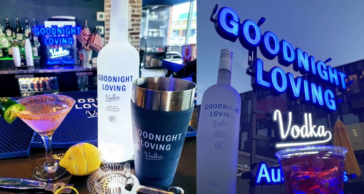 Wholesale Goodnight Loving Vodka led cocktail sign supplier