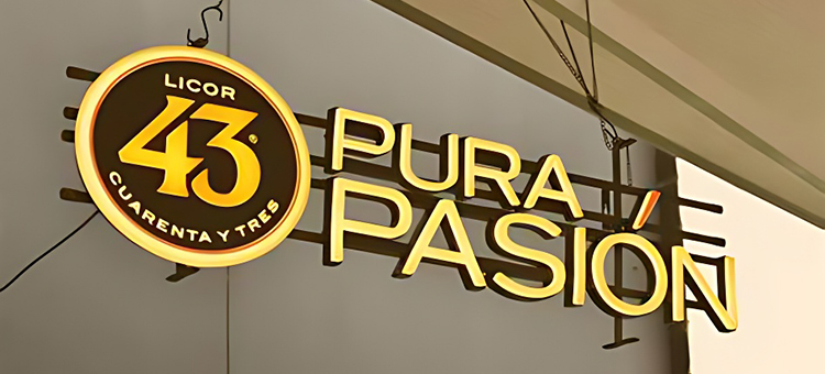 Wholesale Licor 43 Spirits custom neon sign manufacturers