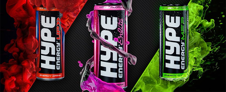 Wholesale HYPE Energy Drink tiki bar sign for sale