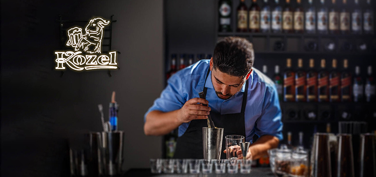 custom KOZEL Beer and Ale bar open signs factory
