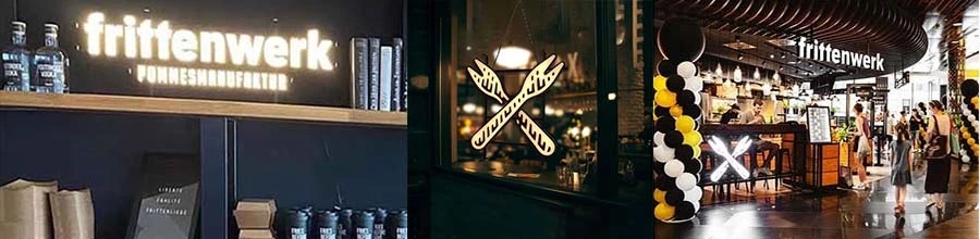 neon restaurant sign different installation solution