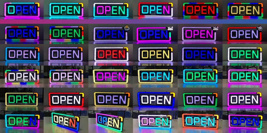 rgb custom wertical led neon barber shop open sign realize all your wants wholesale