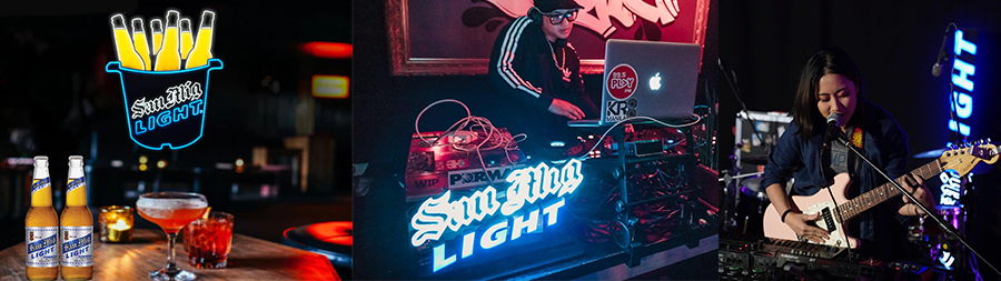 Custom rgb beer neon signs lights for San Mig Light
