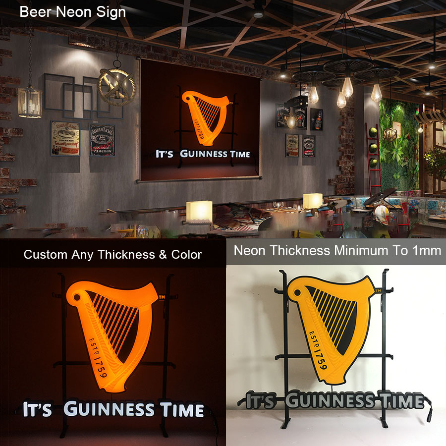 customized led guinness beer neon sign