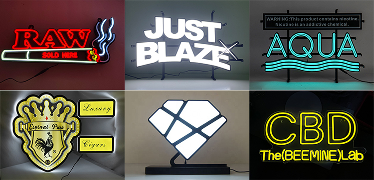 Custom Neon Sign Manufacturers for Smoke Brands