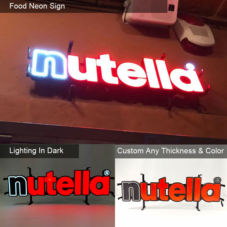 Nutella personalized food neon sign not led sign