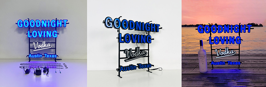 Goodnight Loving Vodka neon beer signs supplier