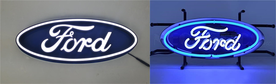 ford truck car neon sign light