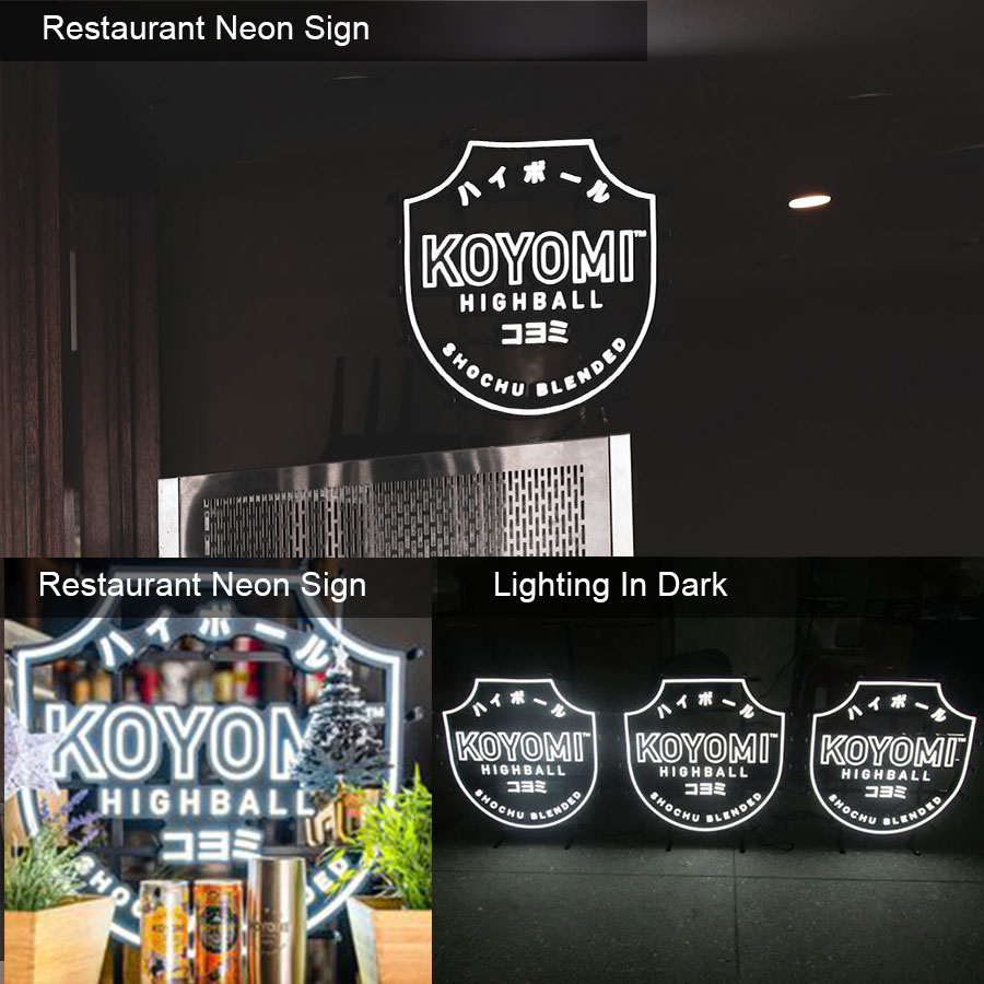custom japanese led lights neon sign application show