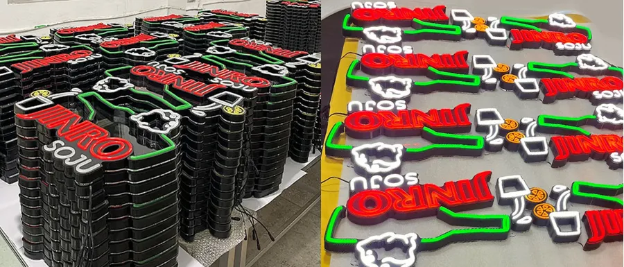 jinro soju neon sign mass production