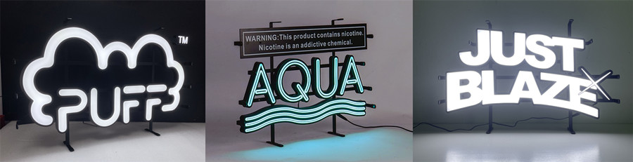 Customizable vape neon signs for brand promotion