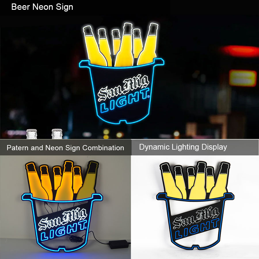 wholesale san mia beer logo neon signs china manufacturers