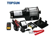 TOPSUN 1100kg 2500lbs 1ton winch for atv small mini 12v electric winch for sale