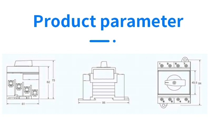 lockable dc isolator switch disconnector YRDS1DB/N32/4