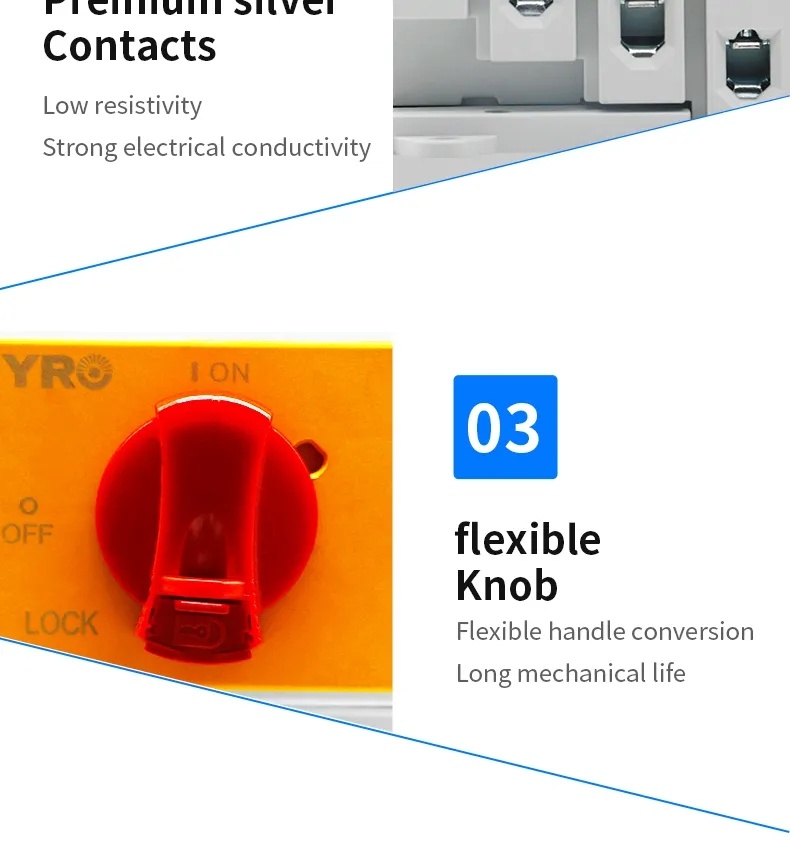 lockable dc isolator switch disconnector YRDS1DB/N32/4