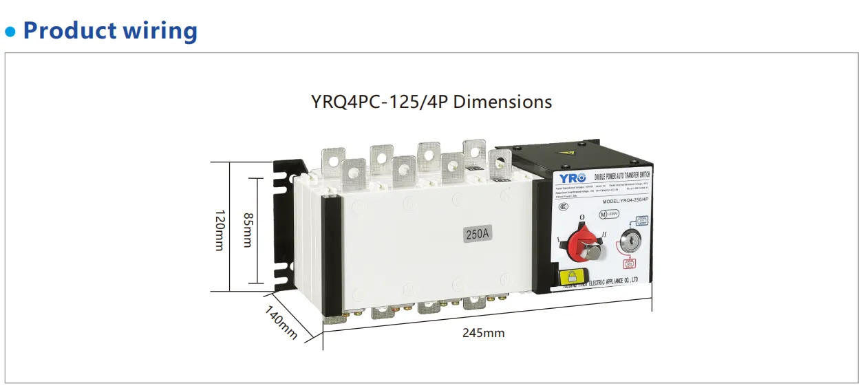 PC Class Changeover Dual Power Switch YRQ4PC