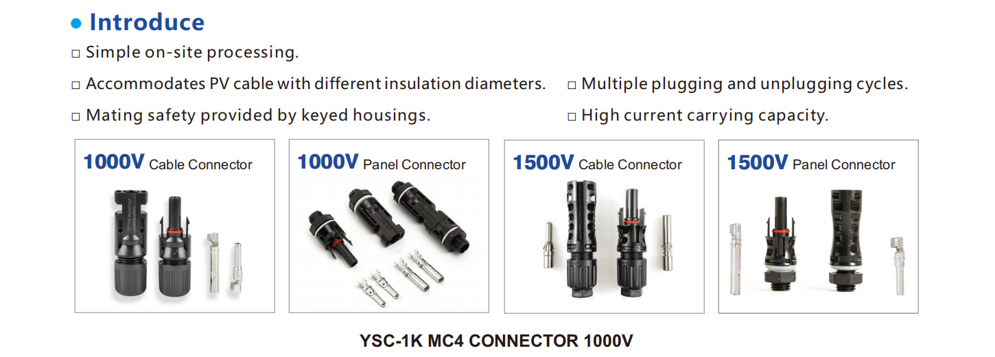 PV Solar Waterproof Connectors YSC-1K