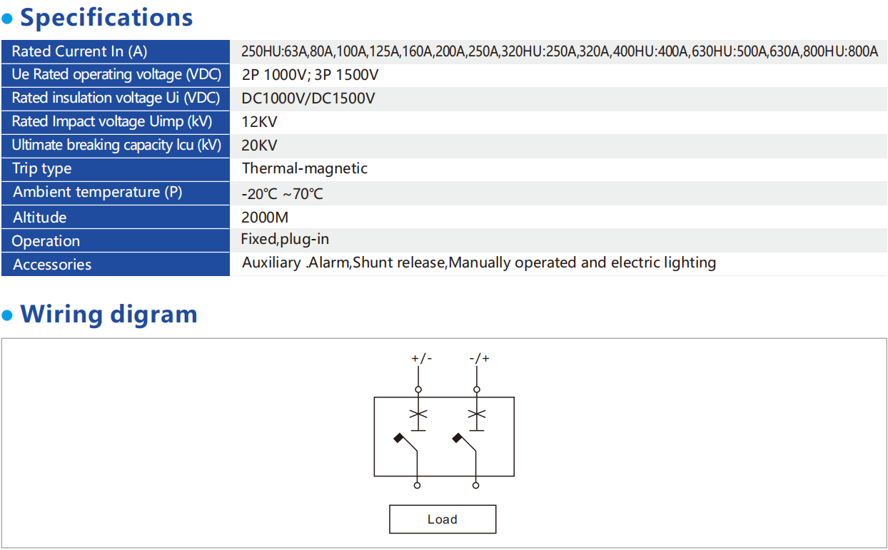 Moulded Case Circuit Breaker YRM3DC