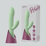 trusting vibrator, rabbit vibrator dildo, wholesale sex toys vibrator rabbit vibrator thrusting vibrator double head vibrator-sex toy sourcing-WINYI-szwinyi.com