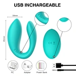 WY0553 HELEN - Remote Control Couple toys Vibrator, U shape vibrator, wearable vibrator, sex toy for women,  custom manufacturer-WINYI-info@szwinyi.com