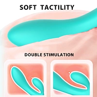 WY0610 HAVANA - Rabbit Vibrator, dual vibrator, liquid silicone vibrator, vibrator sex toy for women,  custom supplier-WINYI-info@szwinyi.com