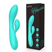 WY0610 HAVANA - Rabbit Vibrator, dual vibrator, liquid silicone vibrator, vibrator sex toy for women,  custom supplier-WINYI-info@szwinyi.com