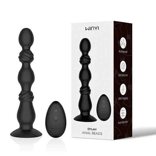 WINYI-2023 new 10 mode anal bead vibrator butt plug sex toy for men women