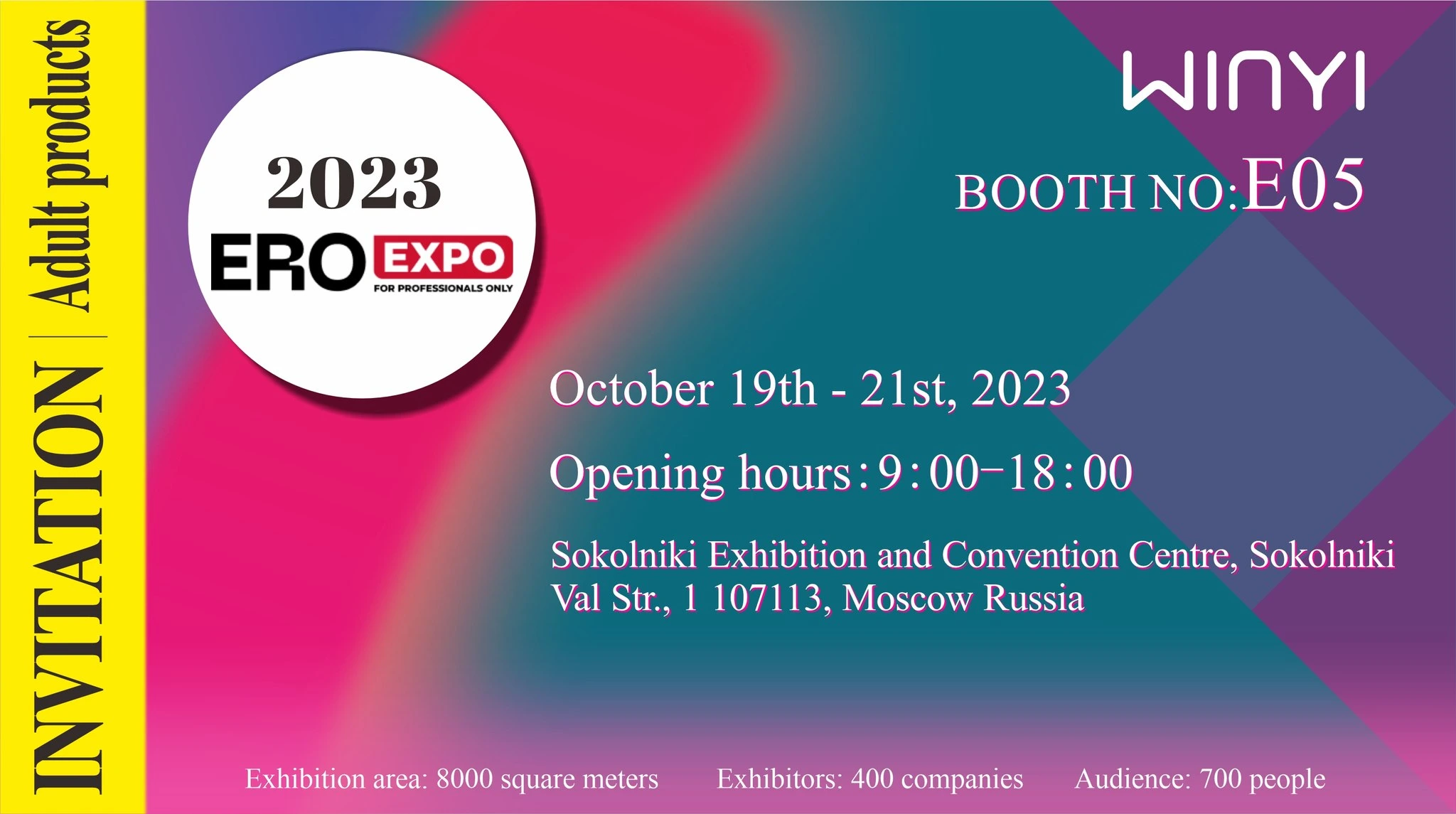 WINYI-2023 ERO EXPO-2024 new sex toy trending manufactory