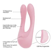 nipple clamps-WINYI 2023 New 2 In 1 Nipple Stimulating Clamps Rabbit Vibrator Supplier