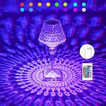 16 Color Changing Touch Crystal Diamond Lamp Beautiful Wine Glass Decorative Lamp for Bedroom and Living Room Party Decor lamp