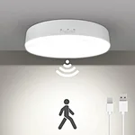Battery Powered Rechargeable Motion Sensor Light Indoor  Closet Lights Motion Sensor  Ceiling Light for Closet stair bathroom