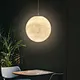 Nordic 3D Printing Ceiling Light Moon Pendant Lamp Bedside Bed And Breakfast Small Chandelier