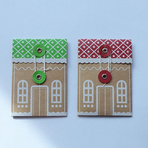 Wholesale Christmas gift hang tags Festivals Gift Envelope paper tags for DIY arts and crafts