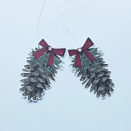 Wholesale Christmas gift hang tags Festivals Gift the christmas trees paper tags for DIY arts and crafts