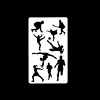 stencil templates reusable washable