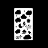 stencil templates reusable washable