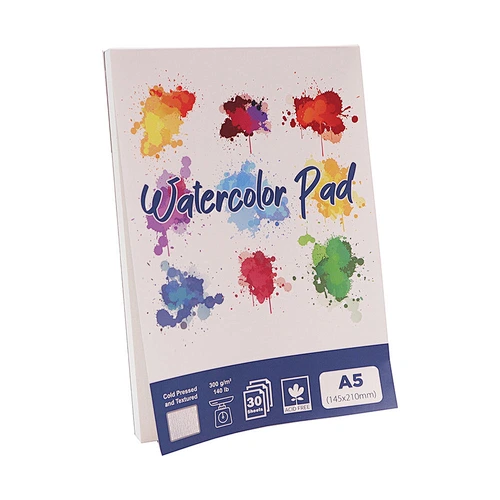 A5 Custom Logo Watercolor Drawing Pad 300 sheets Paper Cover Paper Pad colorful