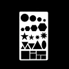 stencil templates reusable washable
